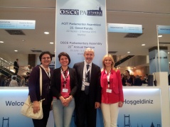 3 July 2013 The members of the National Assembly’s standing delegation to OSCE PA at the session in Istanbul 